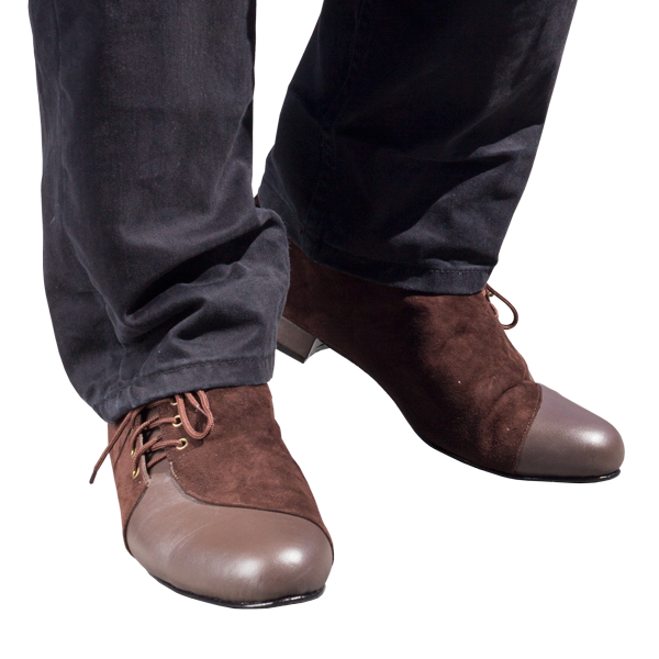 Ref 334 brown leather menshoes